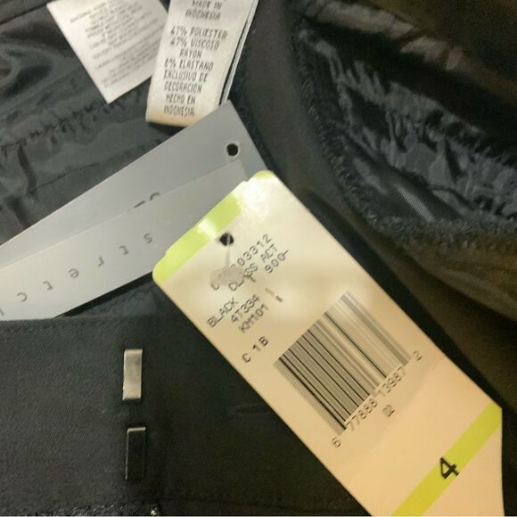 NWT Nine West slim leg  Pants lace Office Career Wear Trousers stretch Size 4 - Picture 10 of 11